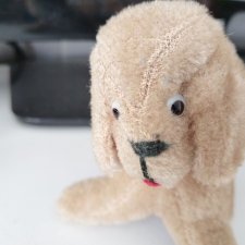 плюшевый щенок ГДР винтаж