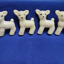 Целлулоидные оленята .козлята погремушки