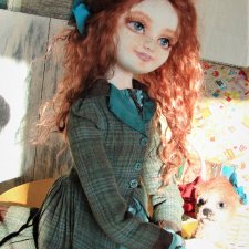 Рыжая - не значит ведьма. Авторская текстильная кукла