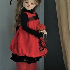 ЛОРА. Театральная девочка. Текстильная кукла