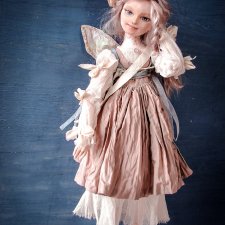 Текстильная шарнирная кукла. Fay