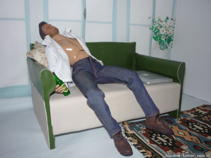 Мой первый ООАК барби и диван в довесок (фото 6)