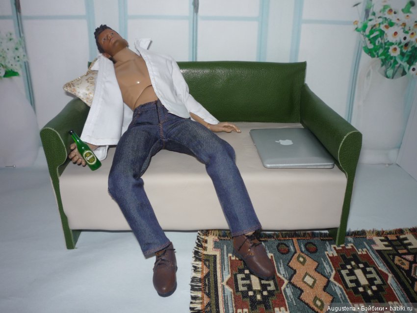 Мой первый ООАК барби и диван в довесок (фото 5)