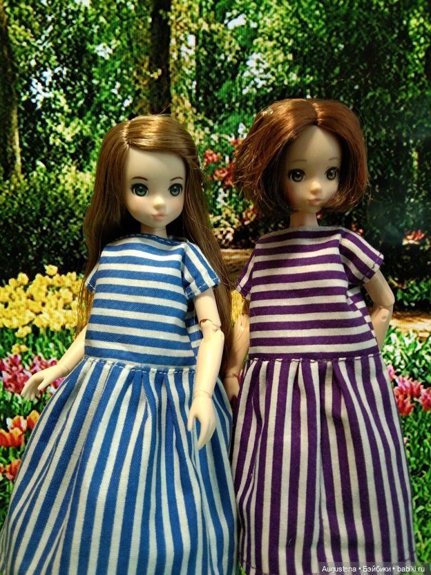 Летнее в полоску — Одежда и обувь для кукол своими руками: фото