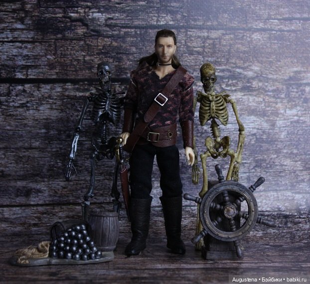 Мои пираты сегодня на борту " Летучего голландца"