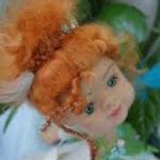 Нимфа горного ручья. Кукла из шерсти