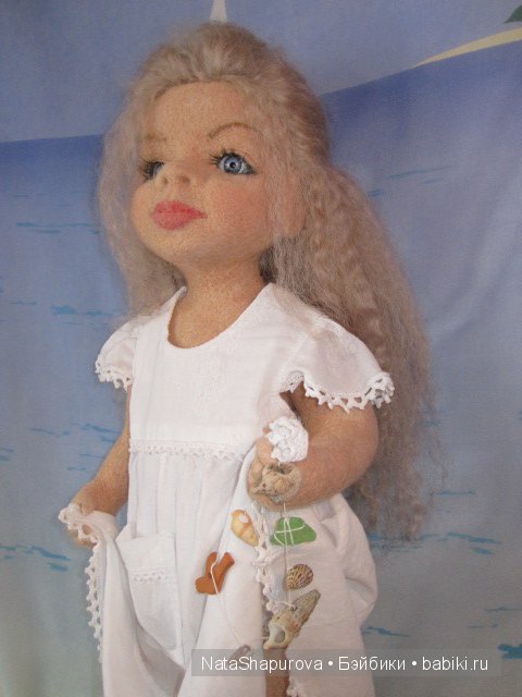 Пелагея.Девочка и море. Валяние на каркасе.Рост 45 см.Платье, панталончики хлопок. Пелагея.Девочка и море. Валяние на каркасе.Рост 45 см.Платье, панталончики хлопок.