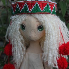 Ярина, пробные фото. Кукла из ткани