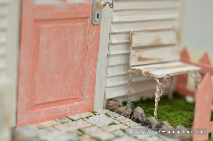 ФотоФон для кукол в стиле "Shabby Chic" 4 фотозоны в 1