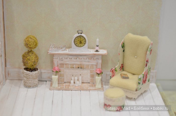 ФотоФон для кукол в стиле "Shabby Chic" 4 фотозоны в 1