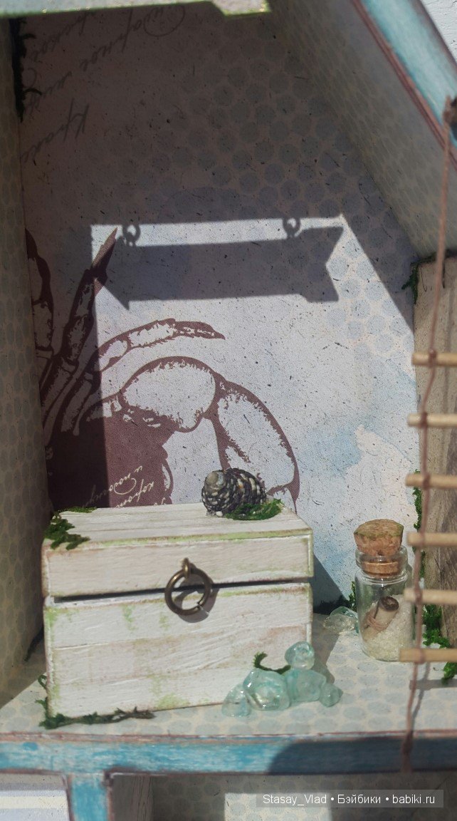 Мамины сокровища 3в1 "Кораблик" Альбом для фото, шкатулка, shadowbox (фото 2)