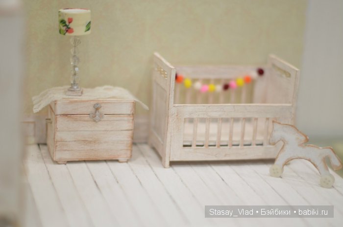 ФотоФон для кукол в стиле "Shabby Chic" 4 фотозоны в 1