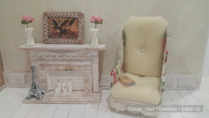 ФотоФон для кукол в стиле "Shabby Chic" 4 фотозоны в 1