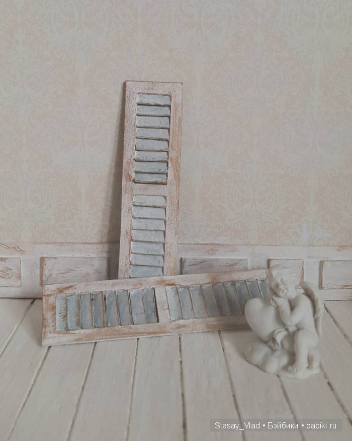 ФотоФон для кукол в стиле "Shabby Chic" 4 фотозоны в 1