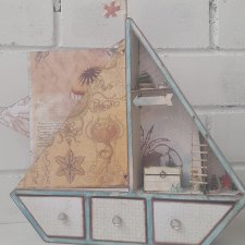 Мамины сокровища 3в1 "Кораблик" Альбом для фото, шкатулка, shadowbox