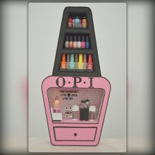 Полочка с миниатюрой "Маникюрный салон"+шкатулка+светильник