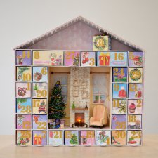 Адвент календарь с миниатюрой и освещением