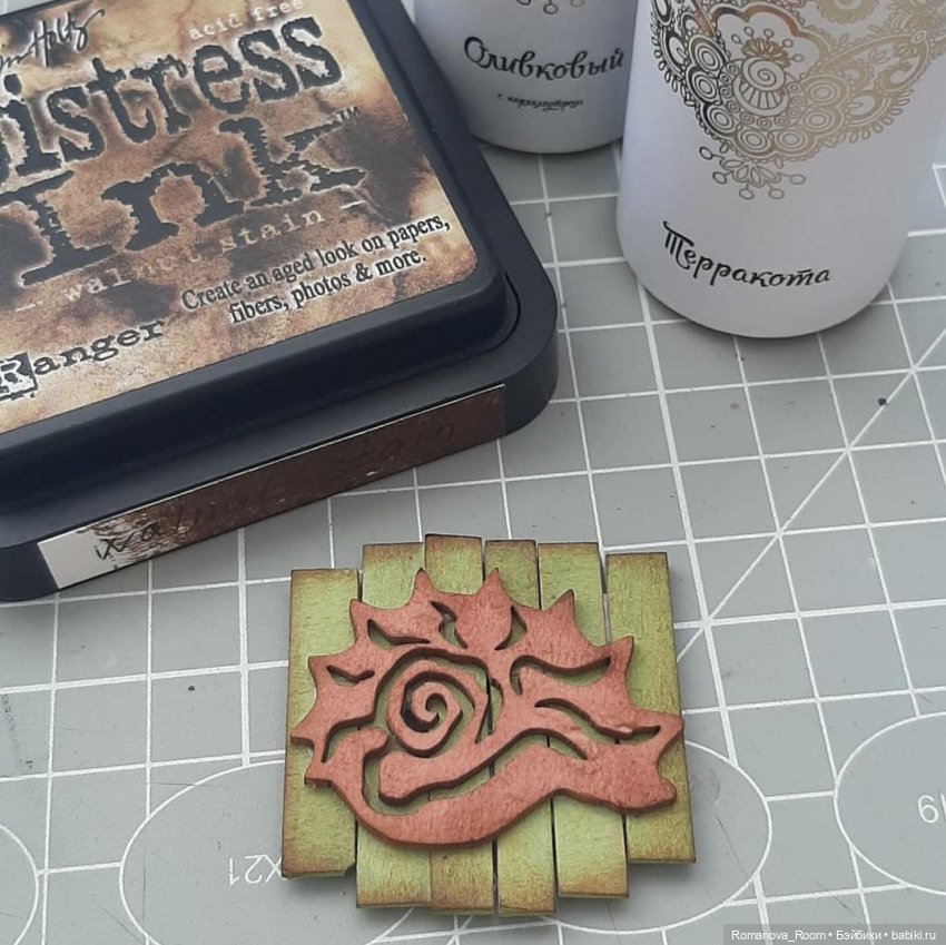 Простой мастер класс. Деревянное панно из картона (фото 8)