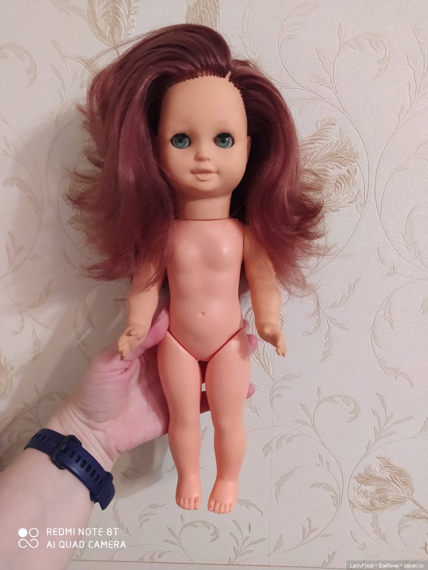 Из блондинки в "огонь" — Ремонт кукол СССР и ГДР (немок): чернота (фото 8)