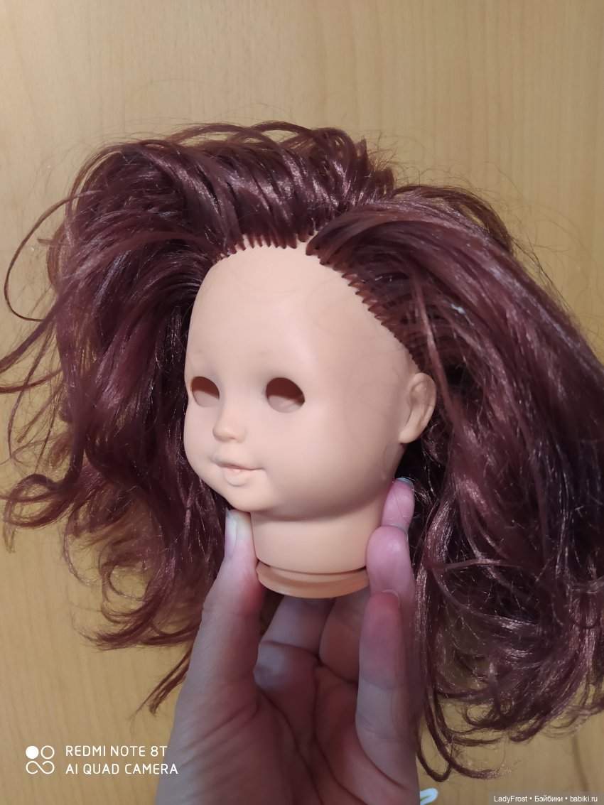 Из блондинки в "огонь" — Ремонт кукол СССР и ГДР (немок): чернота (фото 2)