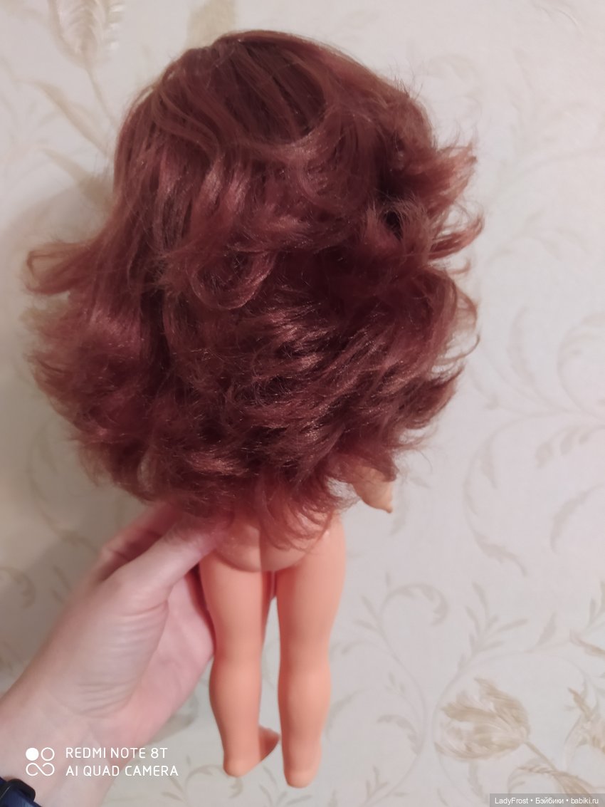 Из блондинки в "огонь" — Ремонт кукол СССР и ГДР (немок): чернота (фото 9)