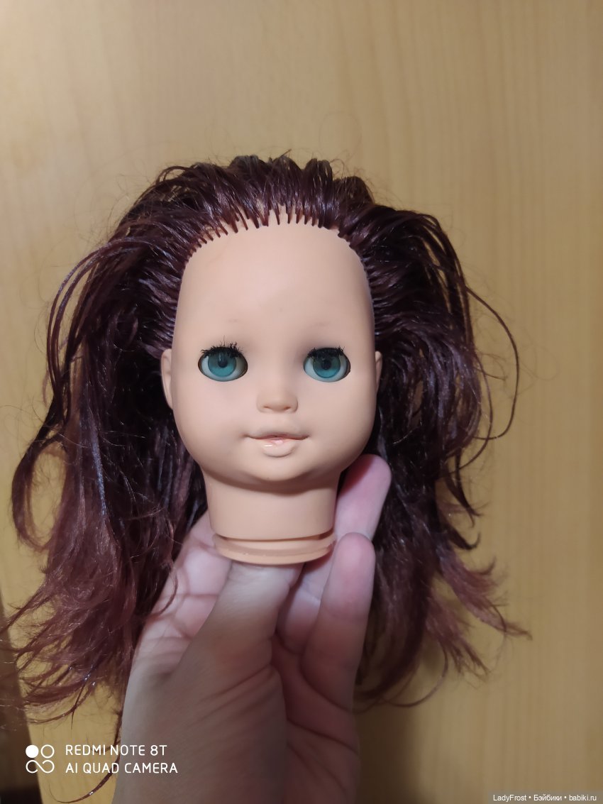 Из блондинки в "огонь" — Ремонт кукол СССР и ГДР (немок): чернота (фото 4)