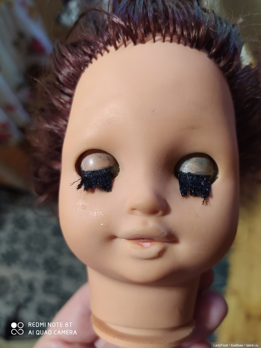 Из блондинки в "огонь" — Ремонт кукол СССР и ГДР (немок): чернота (фото 6)