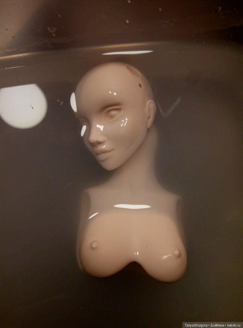 История создания моих первых шарнирных фарфоровых кукол: Милена (фото 9)