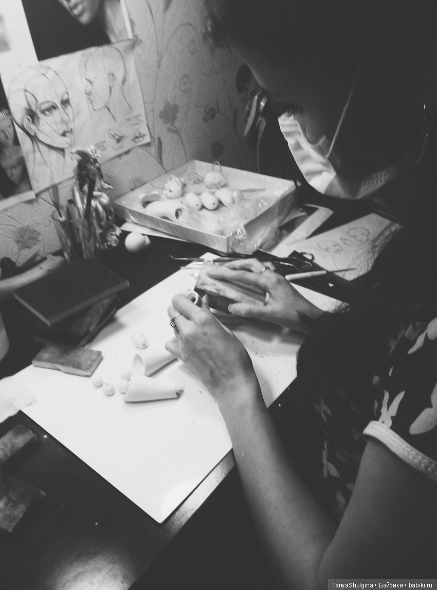 История создания моих первых шарнирных фарфоровых кукол: Милена (фото 2)