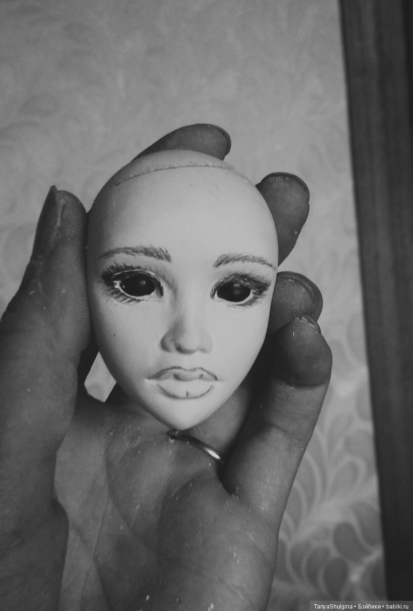 История создания моих первых шарнирных фарфоровых кукол: Милена (фото 4)