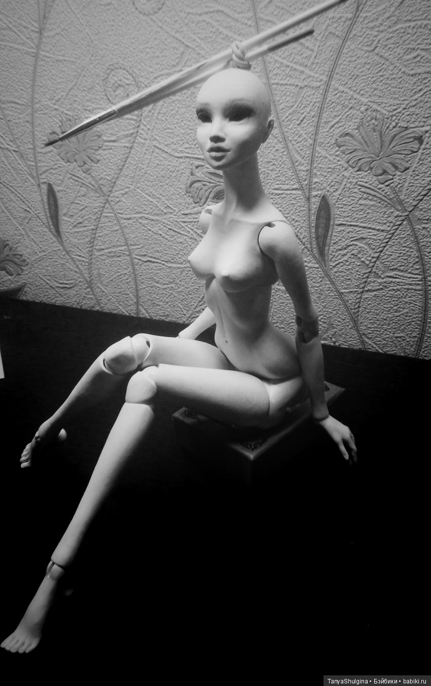 История создания моих первых шарнирных фарфоровых кукол: Милена (фото 6)