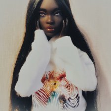 Тёмный шоколад с позолотой. Симона.