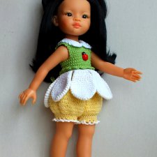 Наряд " Ромашечка "  для  кукол  Паола  Рейна