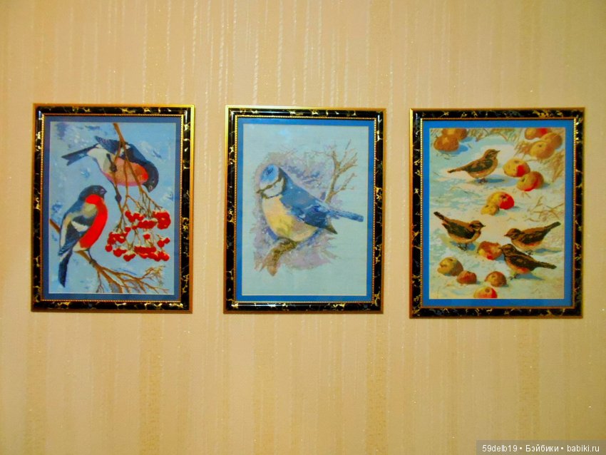 Вышивание нитками ,картины крестом