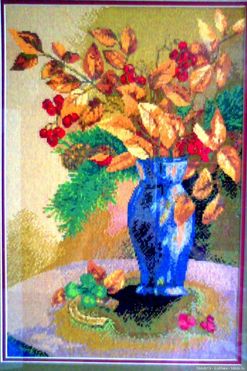 Вышивание нитками ,картины крестом