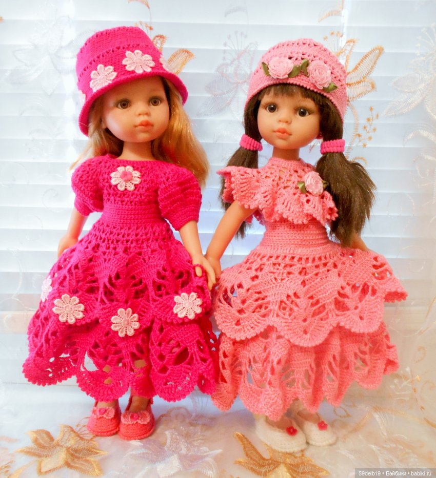 Связать платье для куклы
