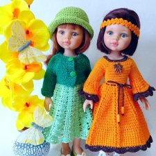 Краски  весны в костюмах для кукол паола рейна