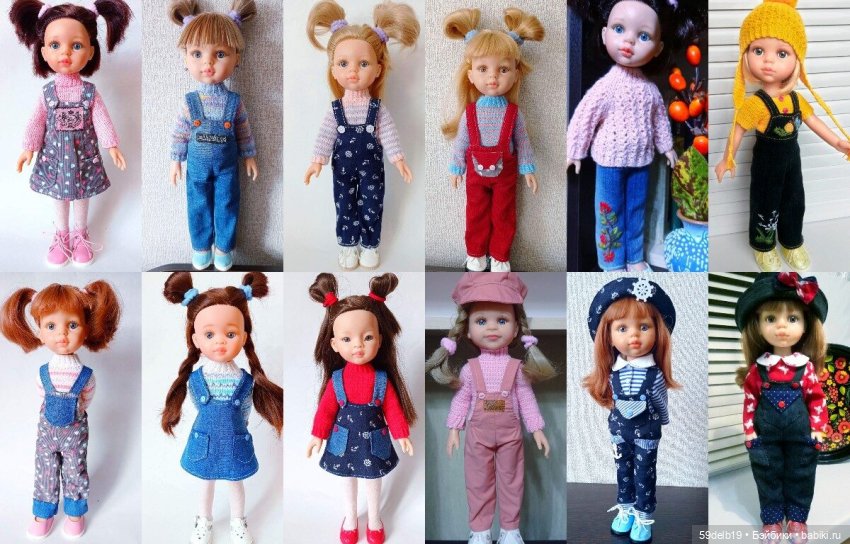 Одеваю разных кукол, шью, вяжу, спицами и крючком