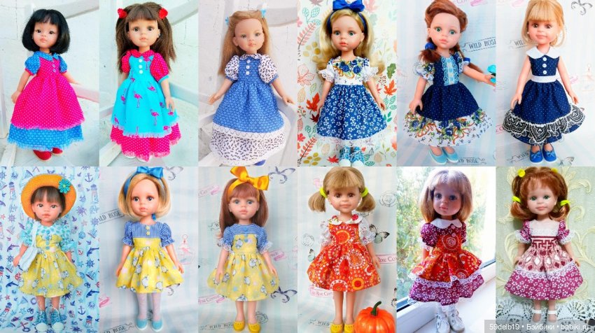 Одеваю разных кукол, шью, вяжу, спицами и крючком