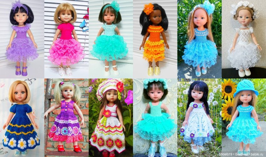 Одеваю разных кукол, шью, вяжу, спицами и крючком