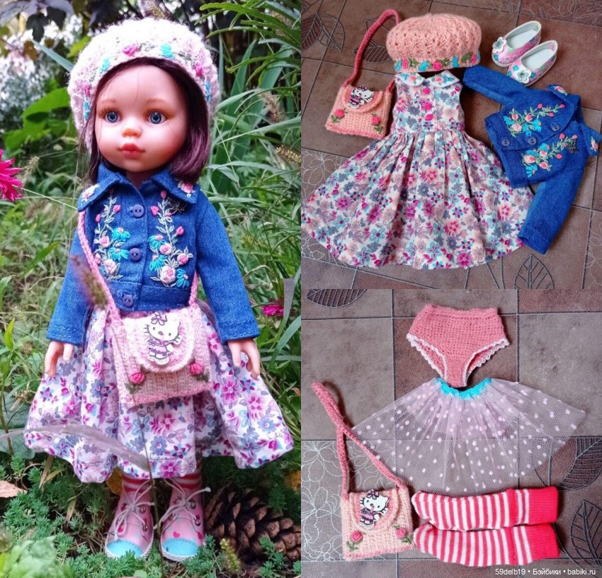 Одеваю разных кукол, шью, вяжу, спицами и крючком