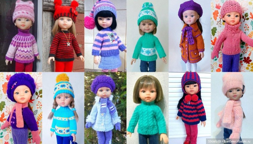 Одеваю разных кукол, шью, вяжу, спицами и крючком