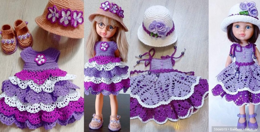 Одеваю разных кукол, шью, вяжу, спицами и крючком