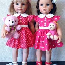 Кукольный гардероб: шитые платья