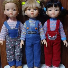 Кукольный гардероб: комбинезончики для паолочек