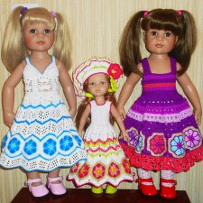 Кукольный гардероб: сарафанчики для кукол