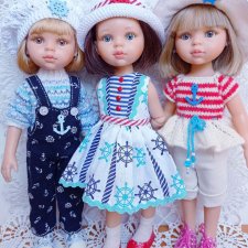 Кукольный гардероб: одежда с морской тематикой