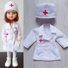 Бесплатная выкройка медицинского наряда  для кукол паола рейна