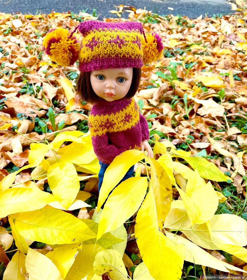Куклы паола Рейна, одежда для кукол паола Рейна,вязание для кукол,золотая осень