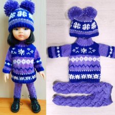 Ещё один тёплый комплект с жаккардом для паолочек